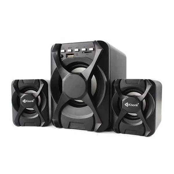 Kisonli U-2500BT 2:1 Black Bluetooth Speaker