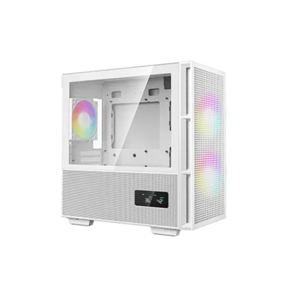 Deepcool CH360 Digital WH mATX Mid-Tower Gaming Casing with Digital Display