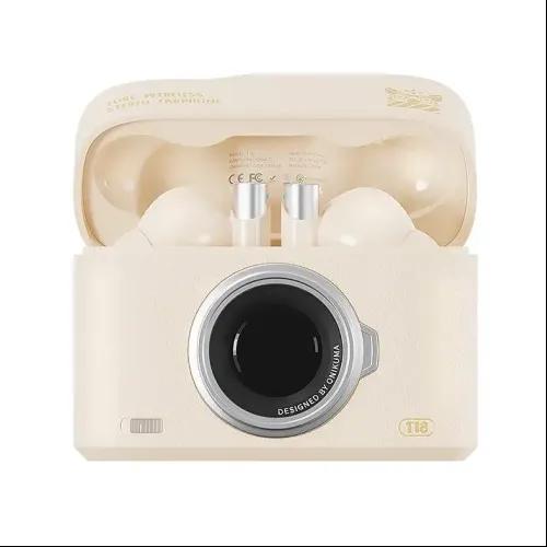Onikuma T18 ENC Beige Wireless Bluetooth Earbuds Onikuma T18 ENC Beige Wireless Bluetooth Earbuds