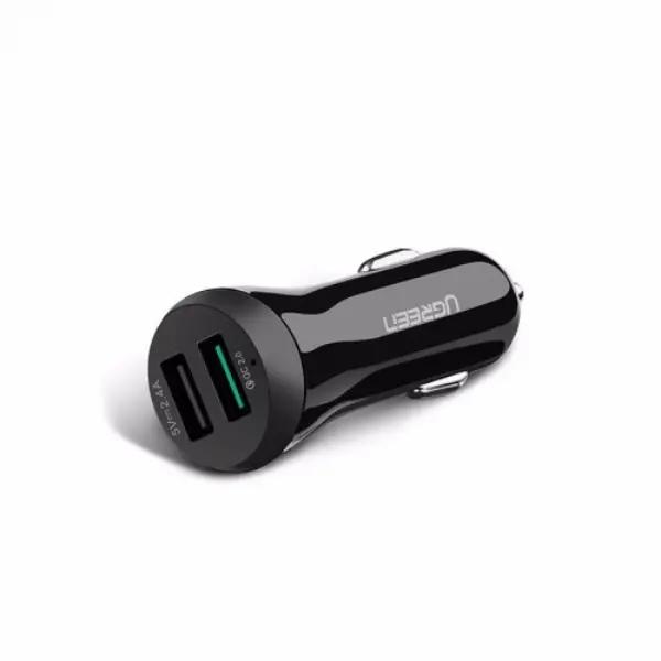 Ugreen 20757 30W QC 2.0 Dual USB Port Car Charger