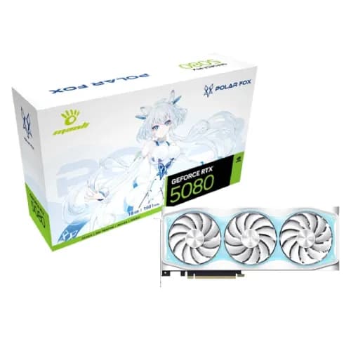 Manli Polar Fox V2 GeForce RTX5080 OC 16GB GDDR7 Graphics Card Manli Polar Fox V2 GeForce RTX5080 OC 16GB GDDR7 Graphics Card