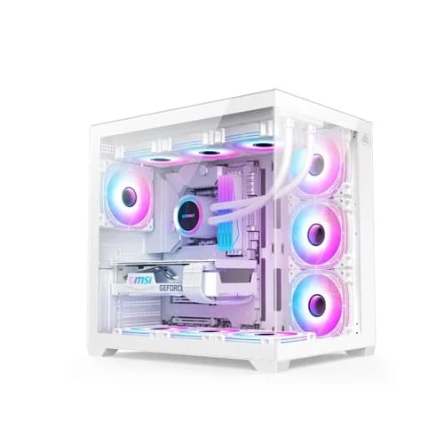 Monarch City Ranger X7 ARGB Mid Tower White ATX Gaming Casing Monarch City Ranger X7 ARGB Mid Tower White ATX Gaming Casing