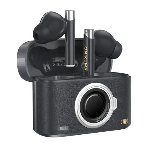 Onikuma T18 ENC Black Wireless Bluetooth Earbuds Onikuma T18 ENC Black Wireless Bluetooth Earbuds