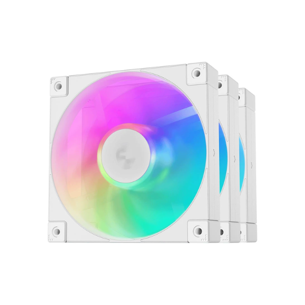 DeepCool FD12 ARGB WH-3 IN 1 (3xFAN) White Casing Cooling Fan