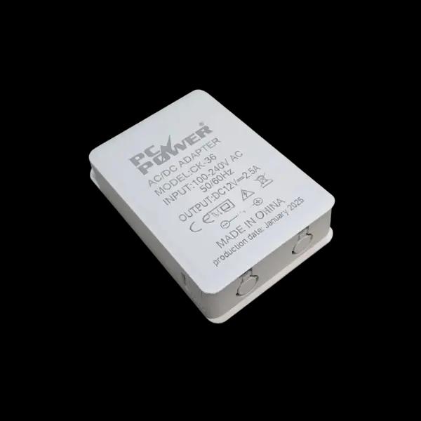 PC Power CK-36 12V 2.5A Box Waterproof CC Camera Power Adapter PC Power CK-36 12V 2.5A Box Waterproof CC Camera Power Adapter